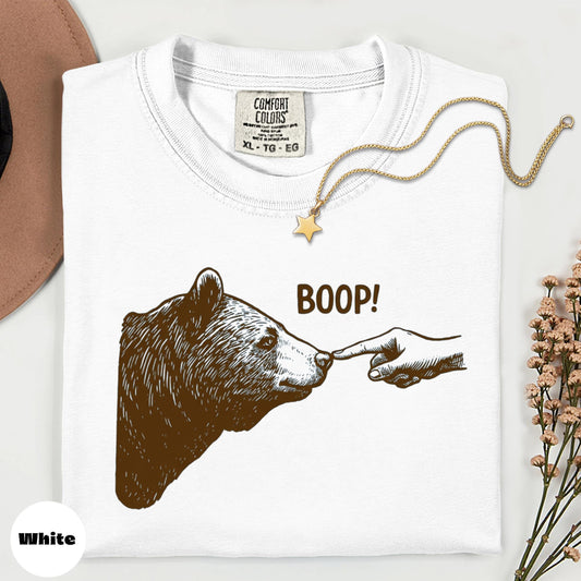 Comfort Colors Boop Bear Graphic Tee, Vintage Style Unisex T-Shirt