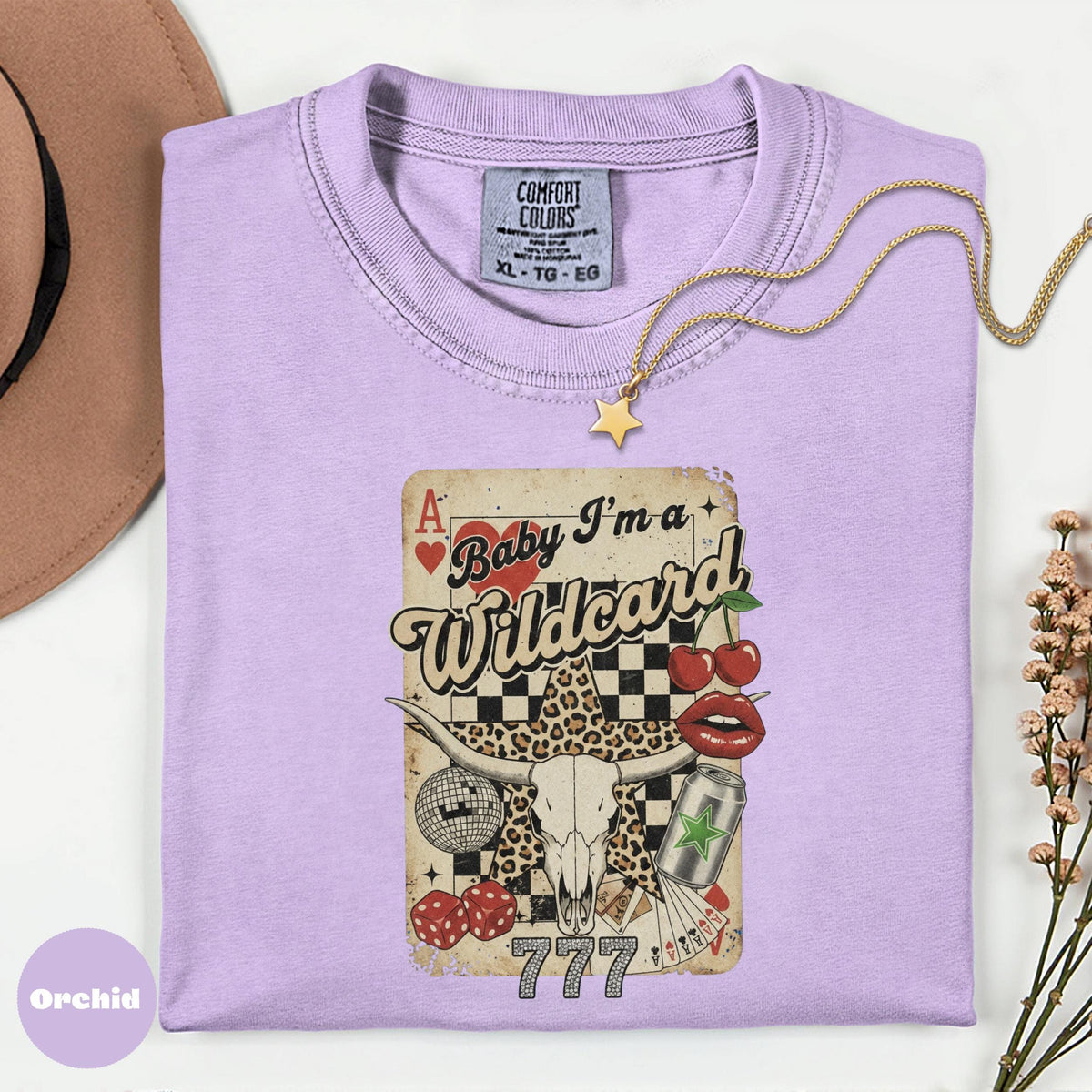 Comfort Colors Wildcard Graphic Tee, Retro Western Shirt