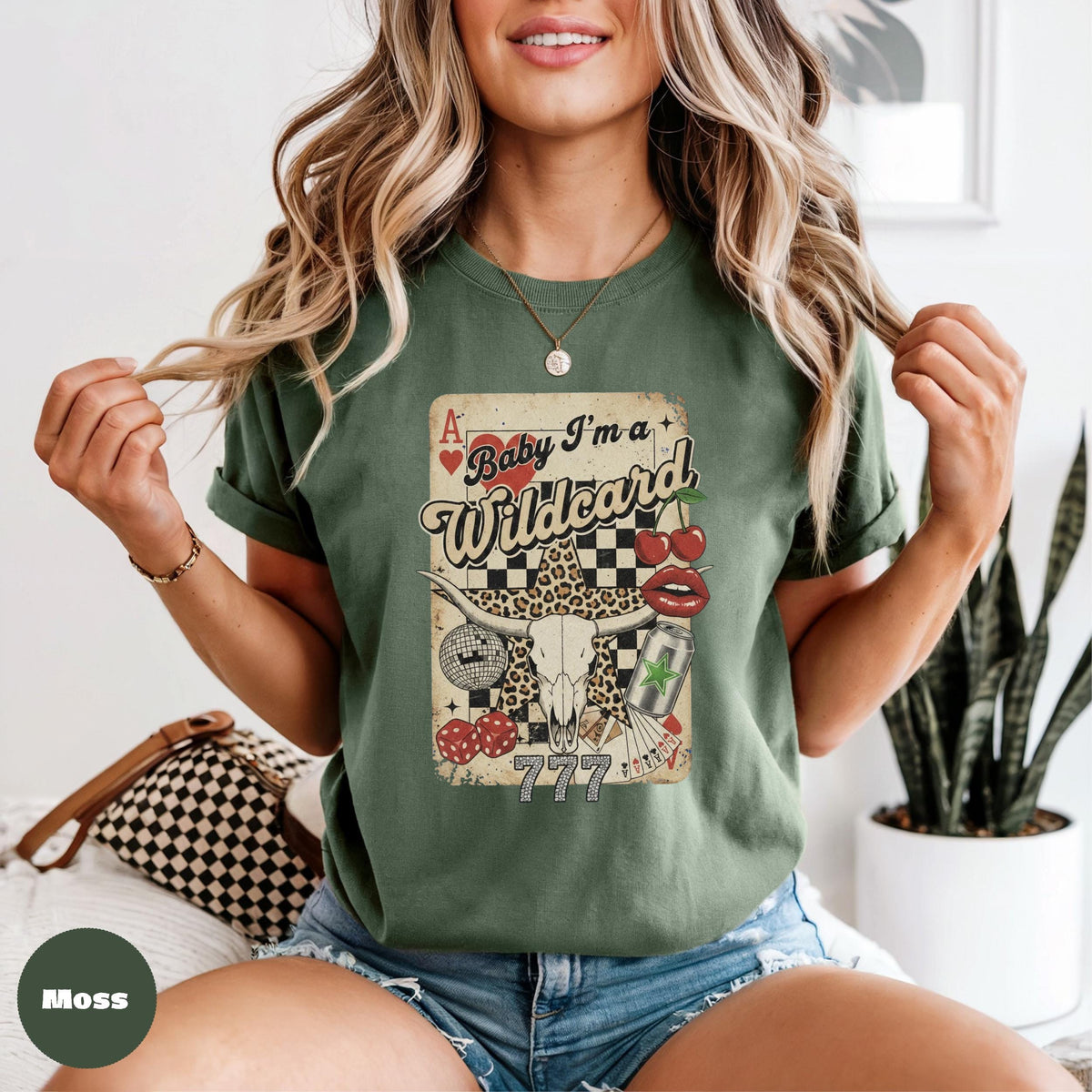 Comfort Colors Wildcard Graphic Tee, Retro Western Shirt