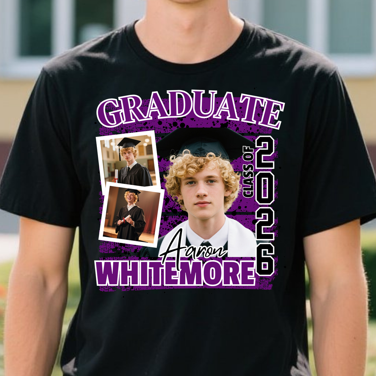 Custom Photo Graduation Shirt 2026, Personalized Graduate Tee