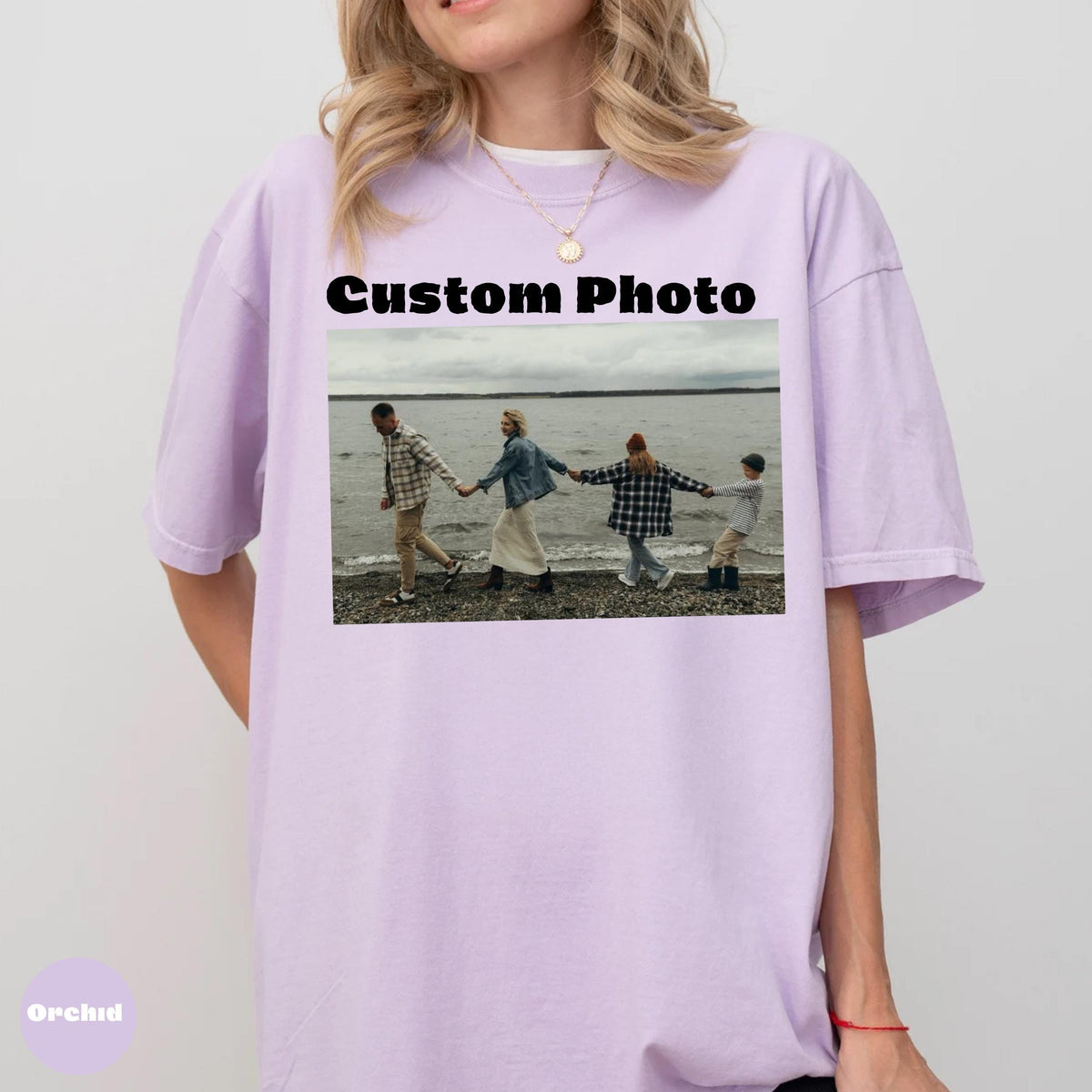 Custom Photo Comfort Colors Shirt, Personalized Picture Tee