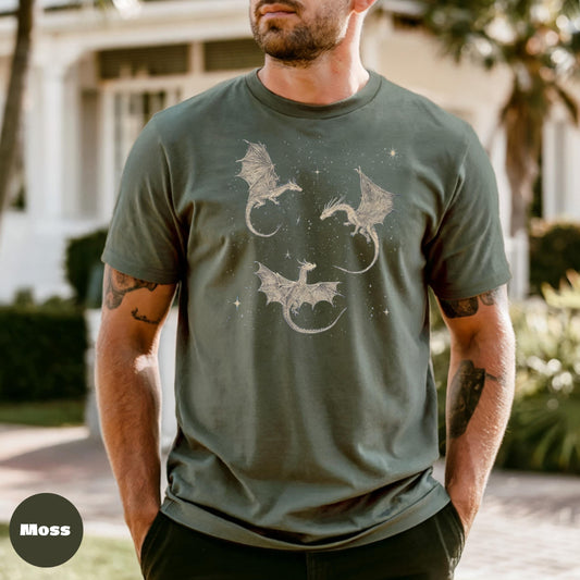 Comfort Colors Dragon Graphic Tee, Vintage Fantasy Shirt