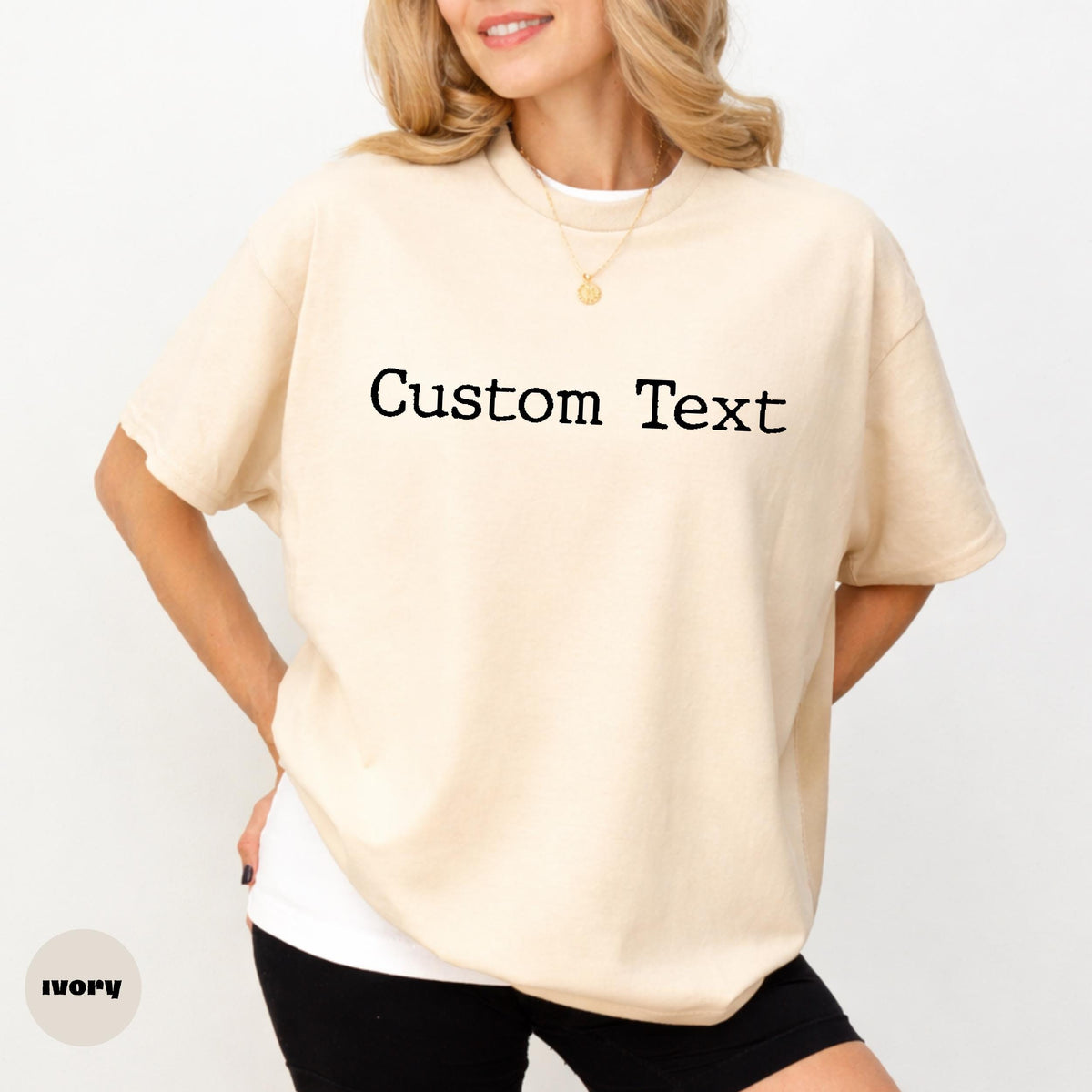 Custom Text Comfort Colors Shirt, Personalized Message Tee, Custom Quote Shirt, Minimalist Graphic Tee, Custom Gift Idea