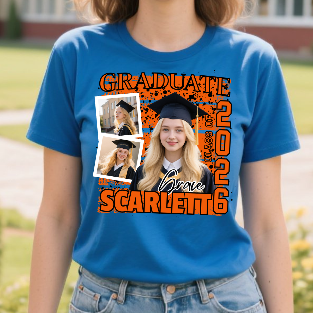 Custom Photo Graduation Shirt 2026, Personalized Graduate Tee