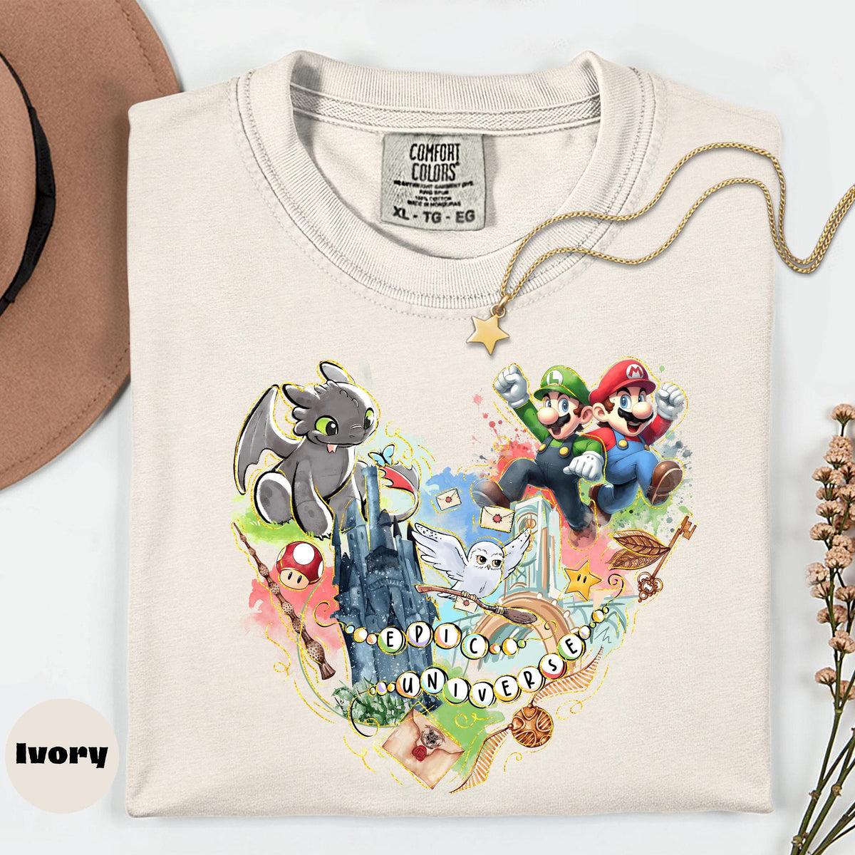 Comfort Colors Epic Universe T-Shirt, Fantasy Gaming Collage
