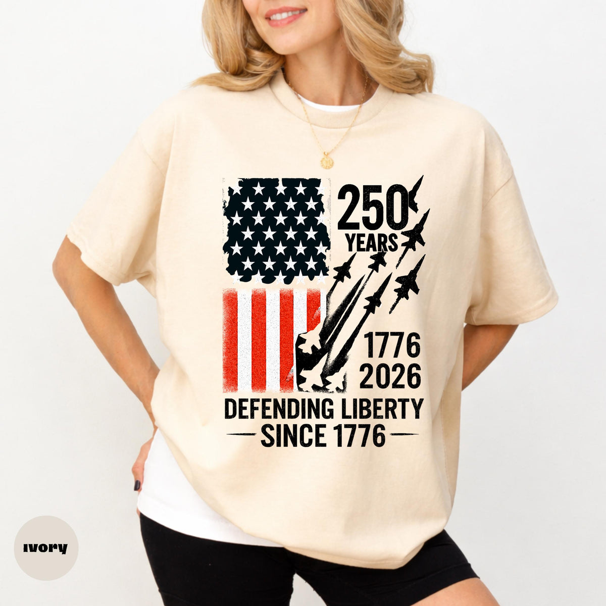 Comfort Colors Shirt, 250 Years Defending Liberty, Patriotic American Flag Tee