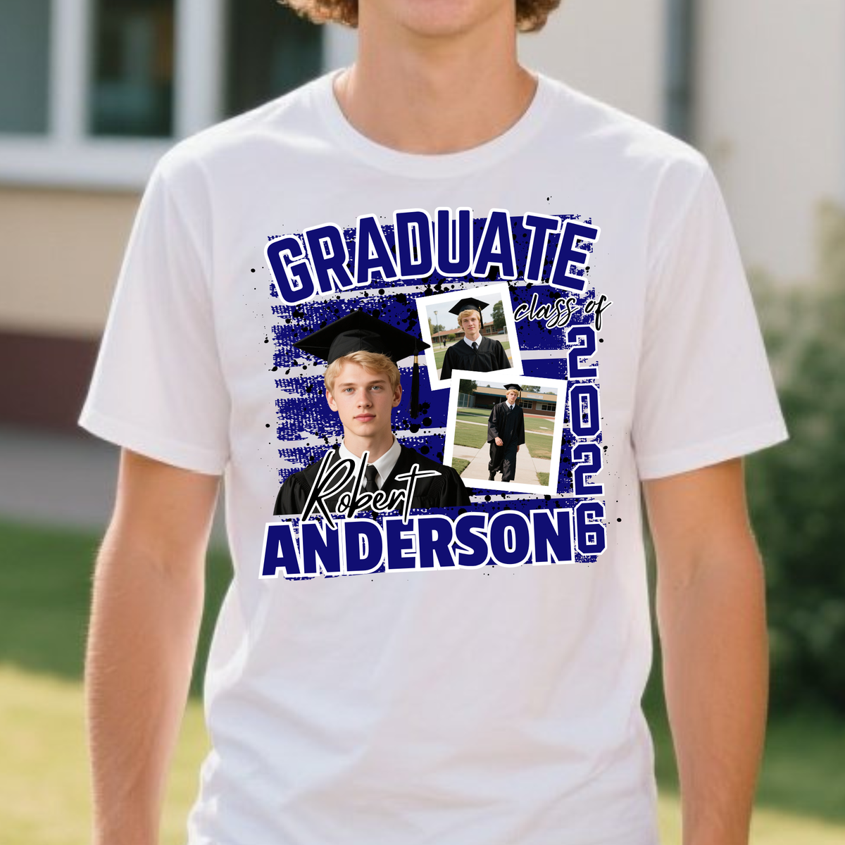 Custom Photo Graduation Shirt 2026, Personalized Graduate Tee