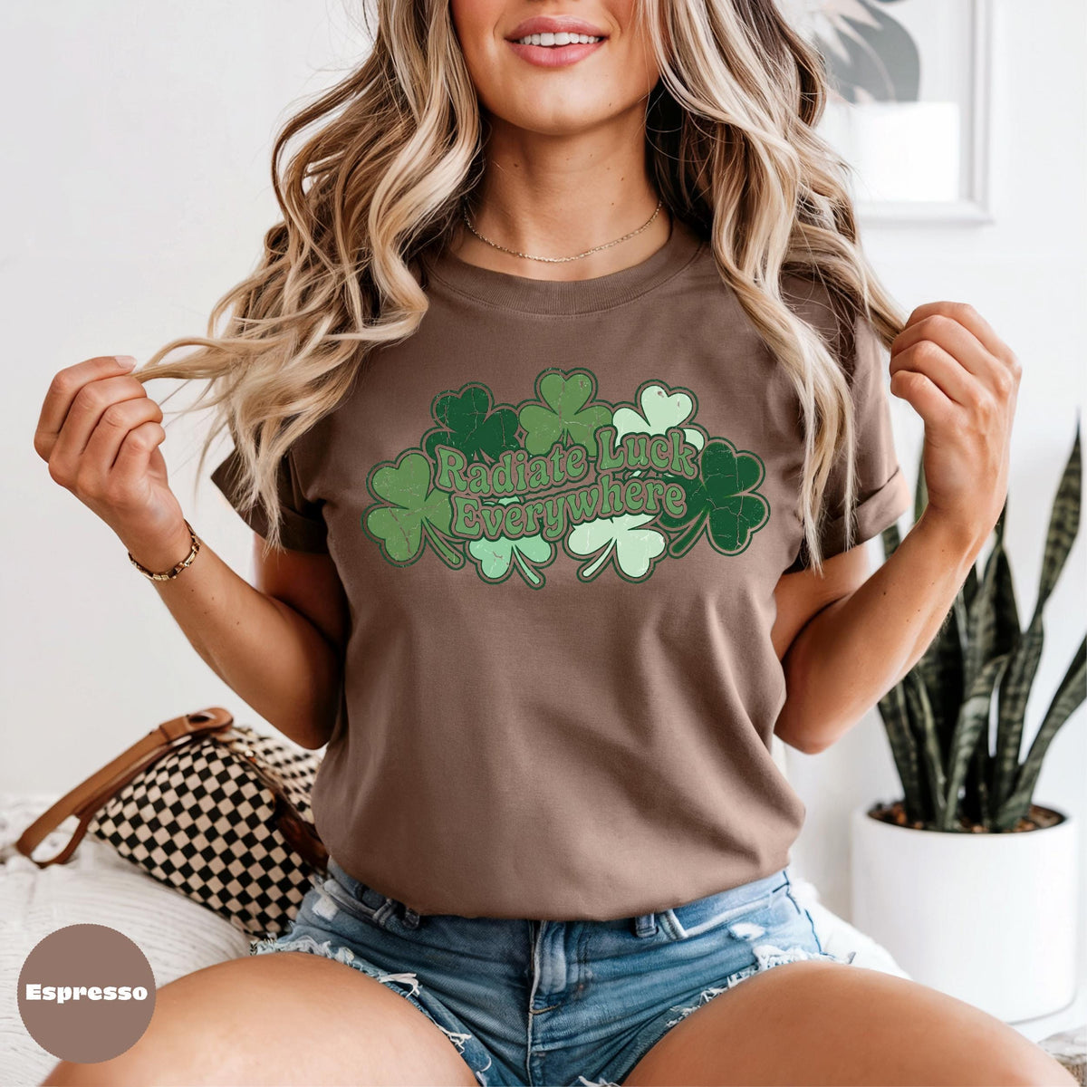 St Patricks Day Comfort Colors Shirt, Lucky Clover, Irish Pride Outfit, Green Holiday Tee