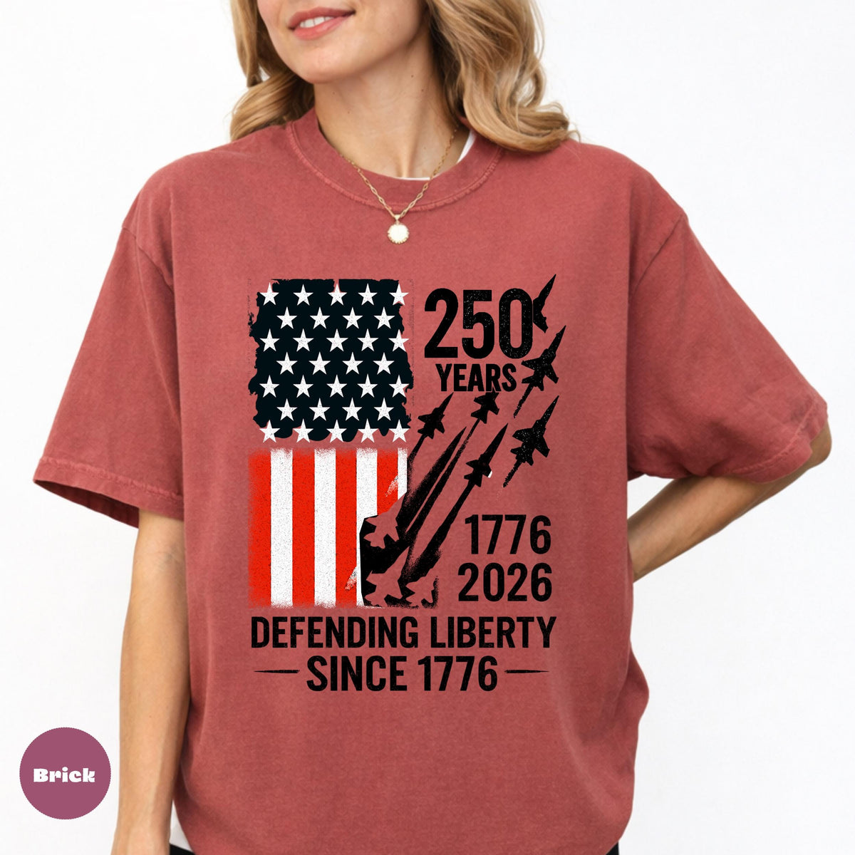 Comfort Colors Shirt, 250 Years Defending Liberty, Patriotic American Flag Tee