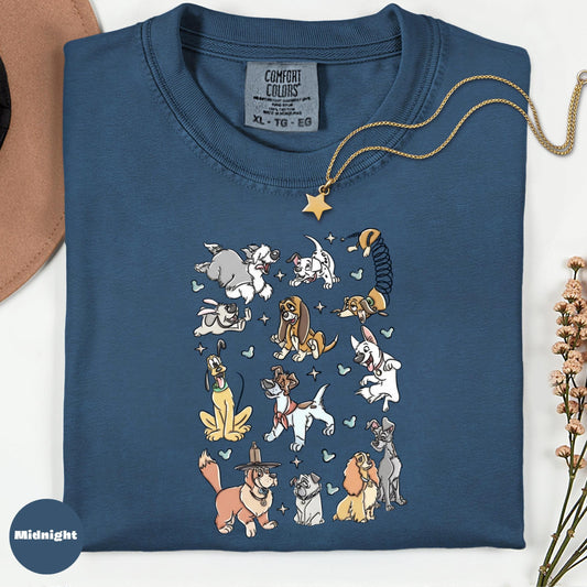 Comfort Colors Cartoon Dogs T-Shirt