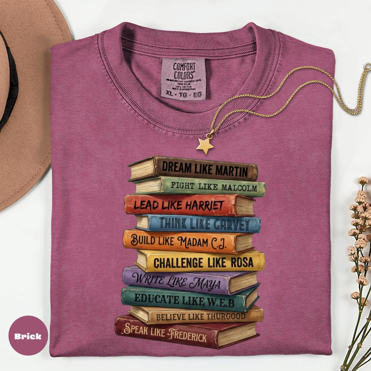 Black History Books Comfort Colors T-Shirt, Educator Gift