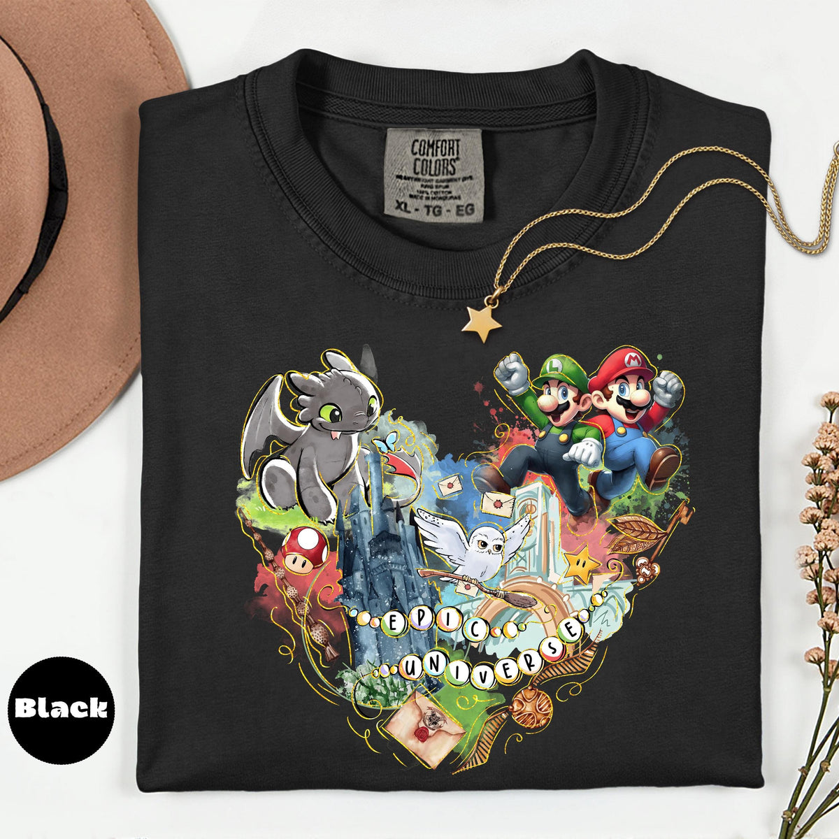 Comfort Colors Epic Universe T-Shirt, Fantasy Gaming Collage