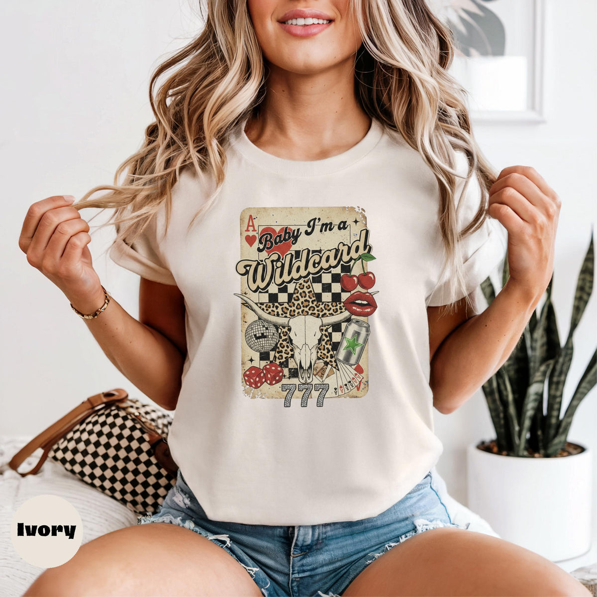 Comfort Colors Wildcard Graphic Tee, Retro Western Shirt