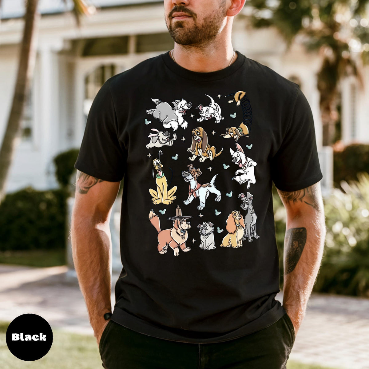 Comfort Colors Cartoon Dogs T-Shirt