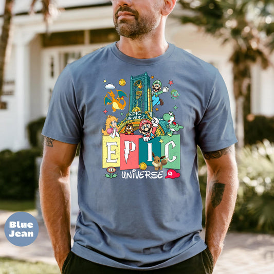 Comfort Colors Retro Gaming T-Shirt, Epic Universe Tee