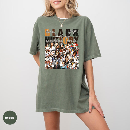 Black History Month Comfort Colors Shirt, African American Pride Tee, Cultural Heritage Gift