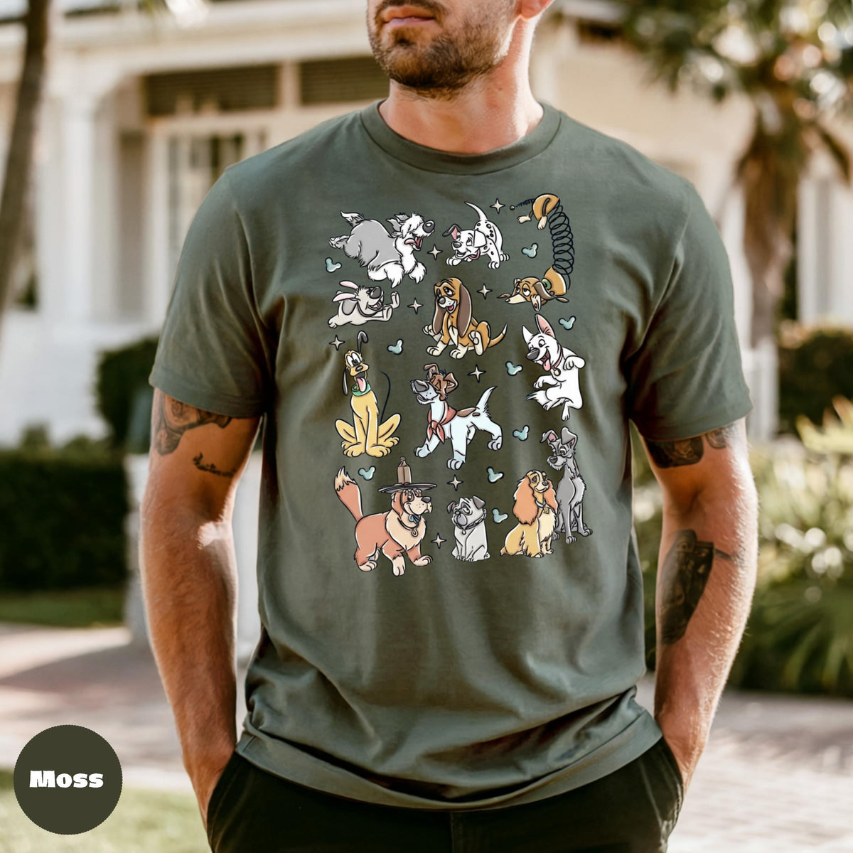 Comfort Colors Cartoon Dogs T-Shirt