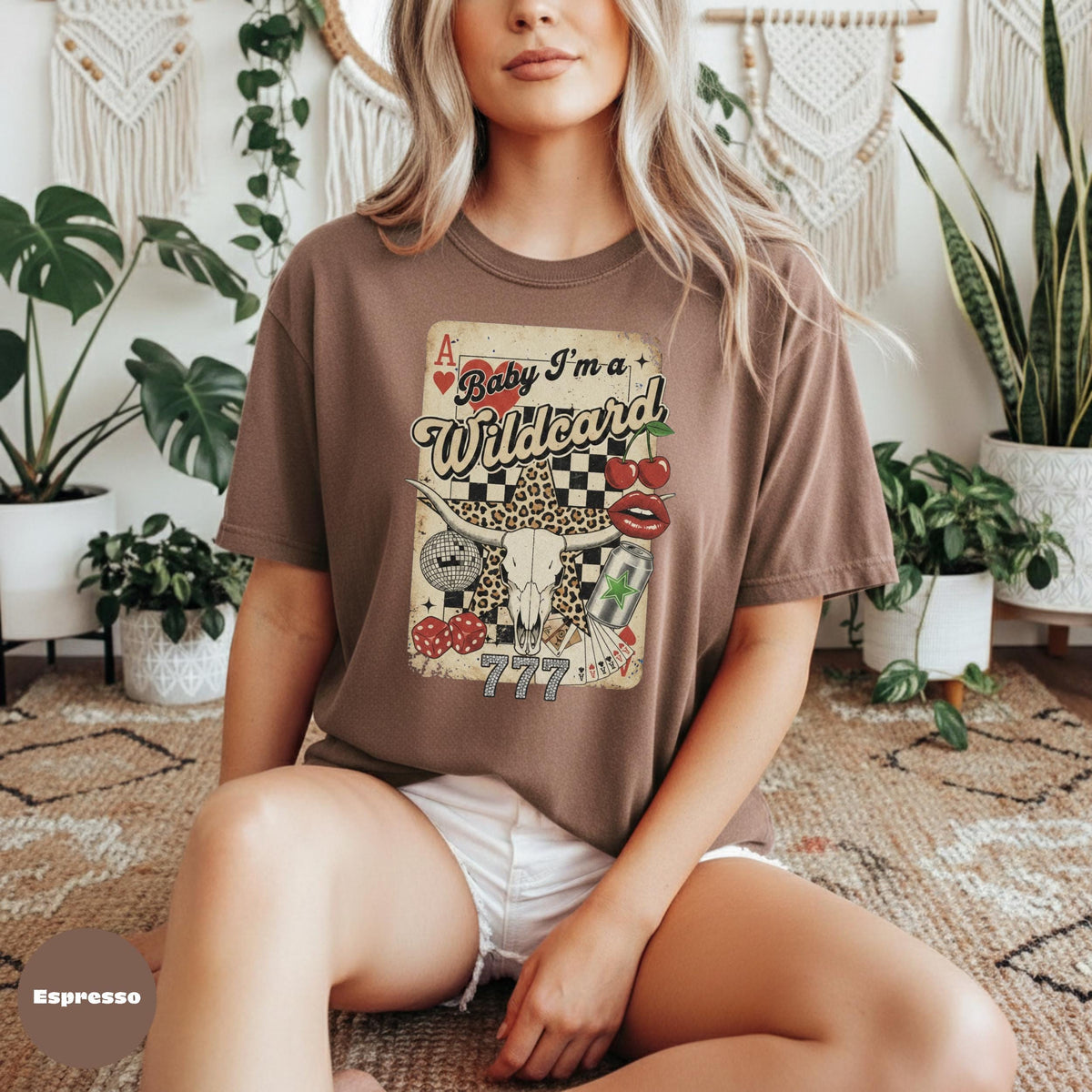 Comfort Colors Wildcard Graphic Tee, Retro Western Shirt