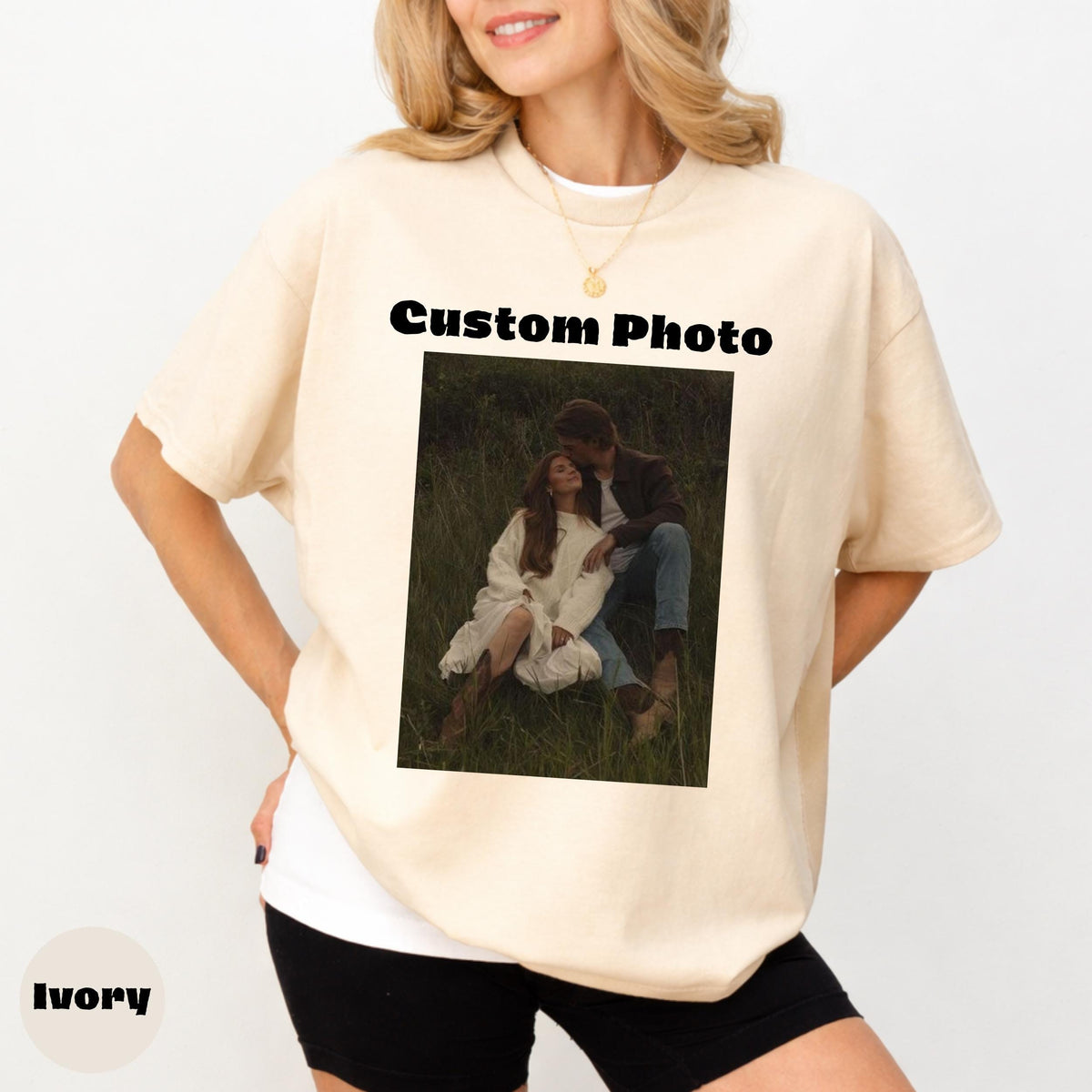 Custom Photo Comfort Colors Shirt, Personalized Picture Tee